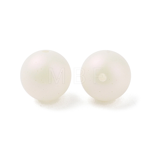 ABS Plastic Imitation Pearl Beads OACR-B026-01-1