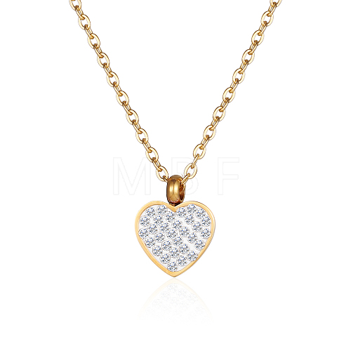 Stainless Steel Heart Pendant Necklaces for Women GE0081-3-1