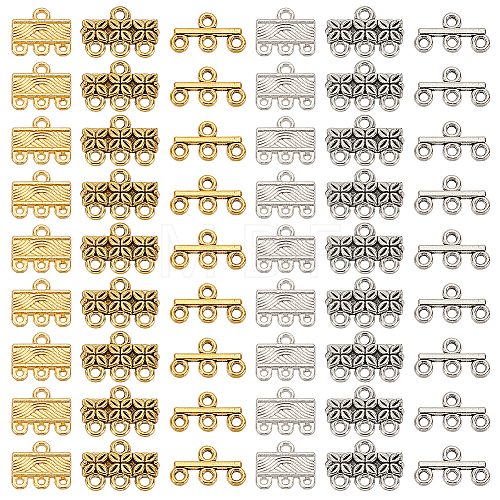   84Pcs 6 Styles Alloy Chandelier Components Links FIND-PH0020-20-1