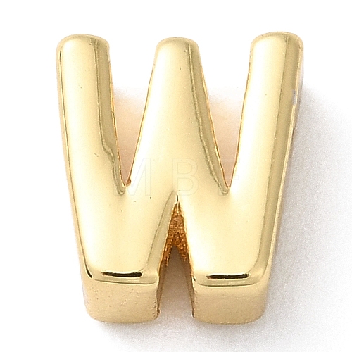 Rack Plating Brass Slide Charms KK-M254-15G-W-1