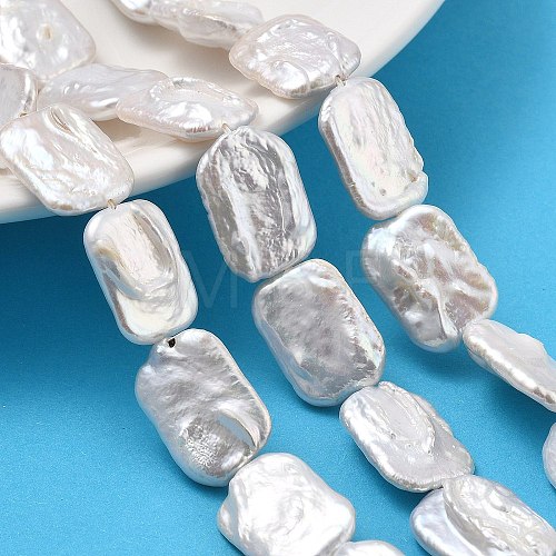 Natural Baroque Keshi Pearl Beads Strands PEAR-P064-01C-07A-1