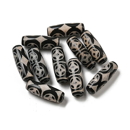 Tibetan Style dZi Beads Strands G-P526-B04-1