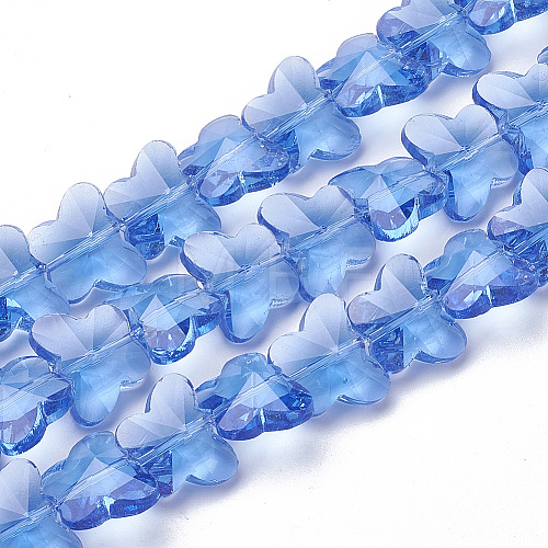 Transparent Glass Beads GLAA-Q066-14mm-B10-1