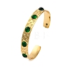 Rack Plating Brass Cuff Bracelets for Women BJEW-M040-12G-02-1