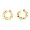 Rack Plating Brass Cuff Earrings LS-EJEW-L261-012G-1