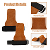 Velvet leather & Polyester Exercise Hand Protector AJEW-WH0165-44-3