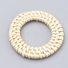 Handmade Spray Painted Reed Cane/Rattan Woven Linking Rings X-WOVE-N007-01E-2