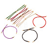 8Pcs Polyester Braided Round Cord Slider Bracelet Making MAK-TA0001-39A-1
