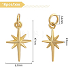10Pcs Brass Pendants KK-BC0004-96-2
