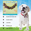 Natural Amethyst Pet Collar Charms HJEW-PH01731-5
