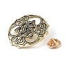 Tibetan Style Alloy Brooches JEWB-O016-01AB-2