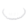 Glass Teardrop Beaded Necklaces NJEW-JN04273-02-3