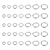 700Pcs 7 Styles 201& 304 Stainless Steel Split Rings STAS-CJ0002-17-1