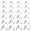 30Pcs 6 Style 201 Stainless Steel 3 Way Swivels Fishing Cross Line FIND-FH0004-45-1