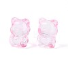 Baking Paint Transparent Glass Beads DGLA-N018-02I-2
