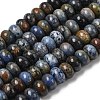 Natural Dumortierite Beads Strands G-A280-A11-02-2
