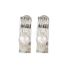 Natural Pearl Ear Studs EJEW-P286-48P-1