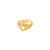 304 Stainless Steel Cuff Open Rings for Women WGDF800-02-2