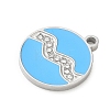 Twelve Constellations 304 Stainless Steel Enamel Pendants SA-CBAAE04-01P-01-2