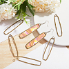 CHGCRAFT 20Pcs Alloy Open Back Bezel Big Pendants FIND-CA0008-87AB-4