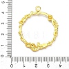 Ocean Theme Alloy Open Back Bezel Pendants PALLOY-F321-03F-G-3