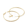 Brass Big Hoop Earrings for Women EJEW-P206-05G-2