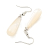 Rack Plating Brass Natural White Shell Dangle Earrings EJEW-N055-54P-2