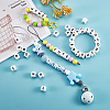 20Pcs White Cube Letter Silicone Beads 12x12x12mm Square Dice Alphabet Beads with 2mm Hole Spacer Loose Letter Beads for Bracelet Necklace Jewelry Making JX432L-6