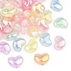 UV Plating Transparent Crackle Acrylic Beads MACR-K361-46-1
