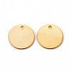 201 Stainless Steel Stamping Blank Tag Pendants STAS-T058-12mm-G-2