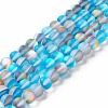 Synthetic Moonstone Beads Strands G-E573-01B-22-1