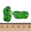 Spray Painted Imitation Jade Glass Beads GLAA-Z007-01D-3