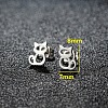201 Stainless Steel Stud Earrings FS-WGB18B1-02-1