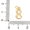 Brass Micro Pave Cubic Zirconia Pendants KK-D019-28G-08-3