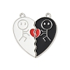 Alloy Enamel Split Pendants FIND-H047-05P-01-1