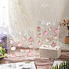 Rectangle Transparent Printed PVC Plastic Gift Tote Bags ABAG-TADJ0002-002A-5