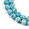 Dyed Natural Howlite Beads Strands G-H057-A18-01-4