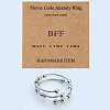 304 Stainless Steel Rotating Cuff Rings FS-WG14209-09-1