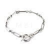 304 Stainless Steel Figaro Chain Bracelets BJEW-JB06446-1
