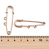 Ion Plating(IP) 304 Stainless Steel Safety Pins Brooch Findings STAS-K252-05A-RG-3