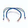 Nylon Cord Braided Bead Bracelets Making BJEW-F360-FRG23-1