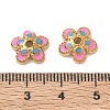 304 Stainless Steel Enamel Bead Caps SA-CBAD60D-09G-01-2
