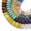 Glass & Natural White Shell & Dyed Howlite Beads Strands G-Z135-C09-2X4MM-3