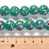 Handmade Lampwork Bumpy Beads Strands LAMP-A005-01F-4