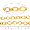 Rack Plating Brass Oval Link Chains CHC-N009-01G-3