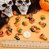 Gorgecraft 40Pcs 4 Styles Halloween Theme Opaque Resin Cabochons RESI-GF0001-09-3