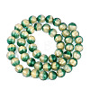 Handmade Lampwork with Gold Powder Beads Strands LAMP-N037-06A-03-2