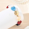 Acrylic Beads & CCB Plastic Beads Stretch Bracelets for Women BJEW-JB14199-3