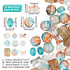 240Pcs 12 Styles Transparent Spray Painted Glass Beads GLAA-AR0001-40-2