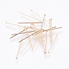 Brass Flat Head Pins X-KK-O102-05G-1
